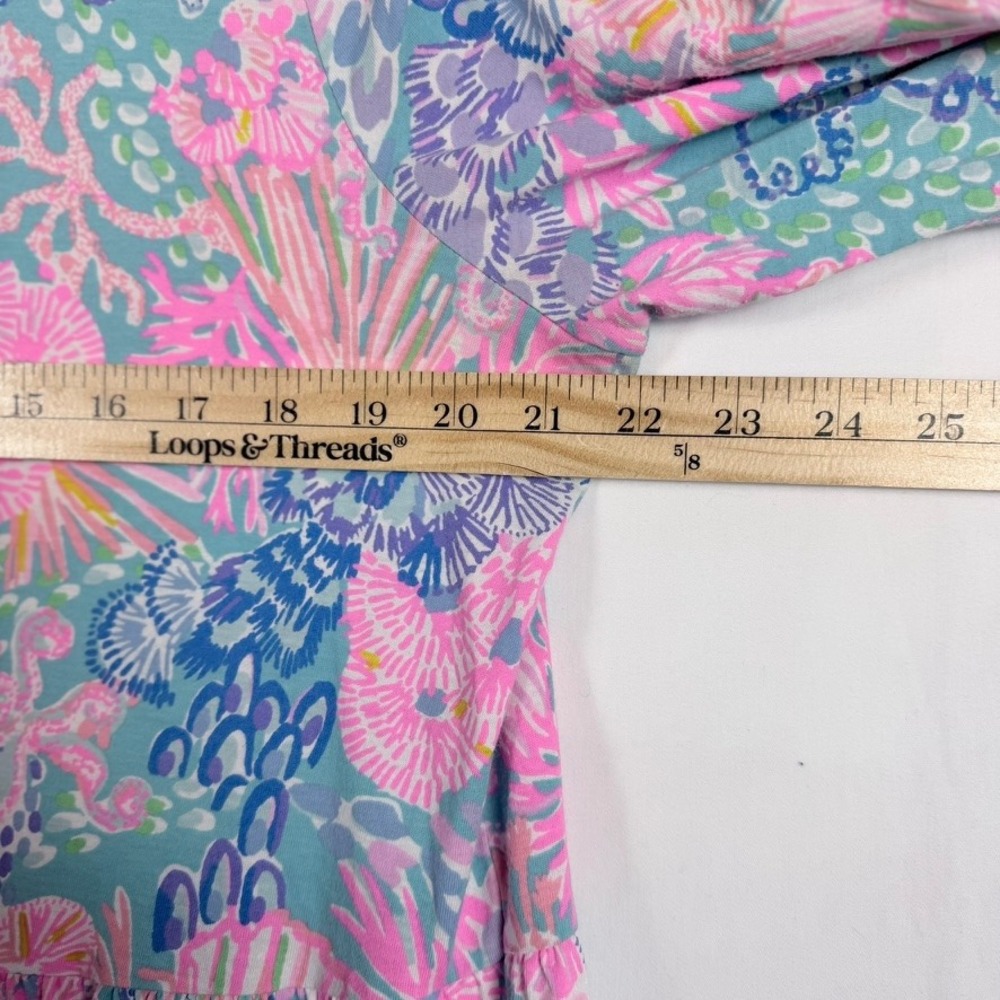 Lilly Pulitzer Geanna Swing Midi Dress XXL Tiered Lagenlook Colorful Coastal - Picture 8 of 11